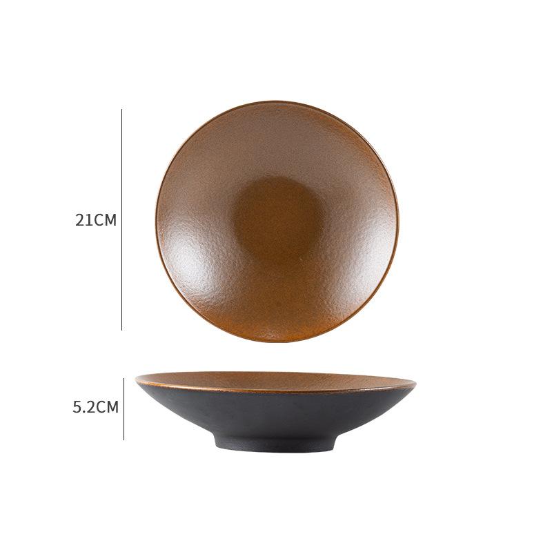 

Ретро Керамическая Салатница Креативная Десертная Тарелка Послеобеденный Чай Ресторан Еда Украшения Кулинария Посуда Домашняя Кухонная Утварь