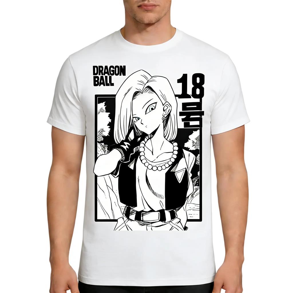Dragon Ball 2026 New Hot Fashion Summer Vintage Anime Tshirt Mens Pure Cotton Casual Loose Sports Daily Version Y2K Style