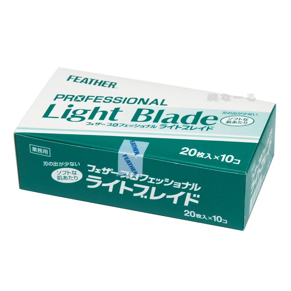 Feather Professional Blade Light Blade 20 pieces thickness x 10 pieces (Blade 0.254mm)