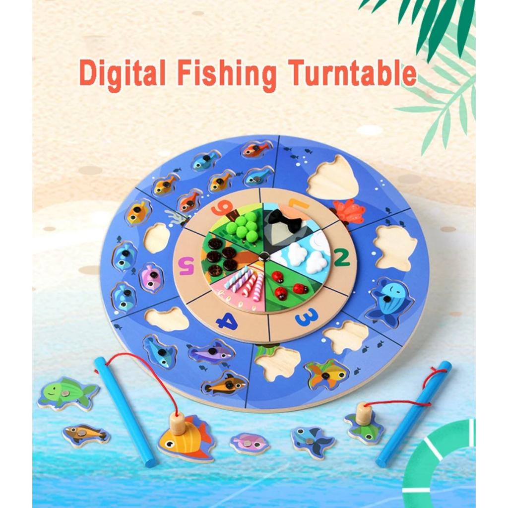 Toddler Magnetic Fishing Game Montessori Parish Toy Number Cognition Fine Motor Training Sensory Toy Baby Education Creative Toy