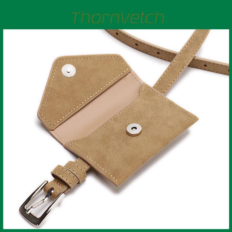 Womens Suede Waist Bag With Solid Color Design For Versatile Fashion Looks