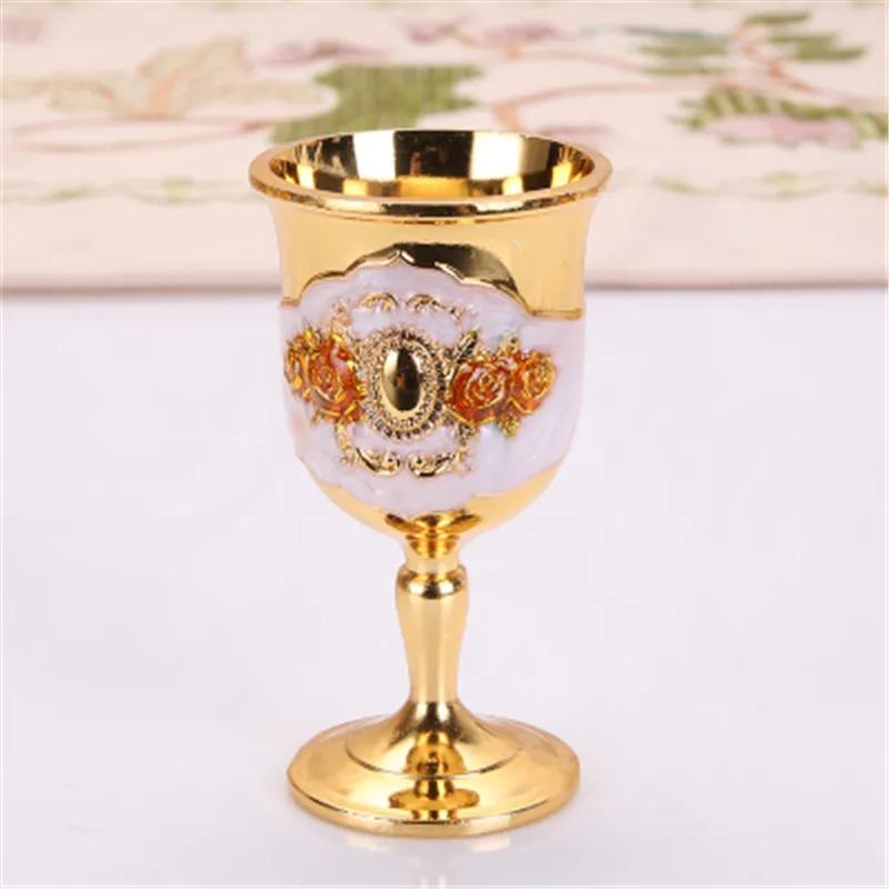 Weinglas Schnapsglas Metallglas 20ml bis 50ml Retro Kreativ Kleine Likörschale Gold Europäischer Stil Hochwertig Essen Bar Barzubehör Geschenke