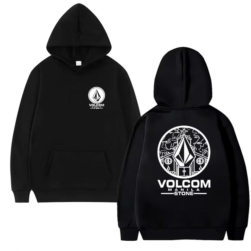 Volcom Unisexs Hoodie Longsleeved Sweatshirt Hiphop Fashion Casual Streetwear Street Outdoor Autumn and Winter Sportswear Unisex