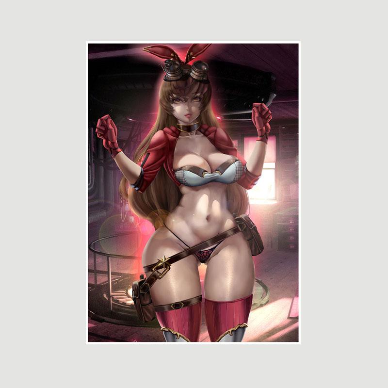 Genshin Impact Series Posters White Paper Anime Girl Poster Mural Home Decor Study Bedroom Bar Cafe Decoration Painting Wall Art Prints