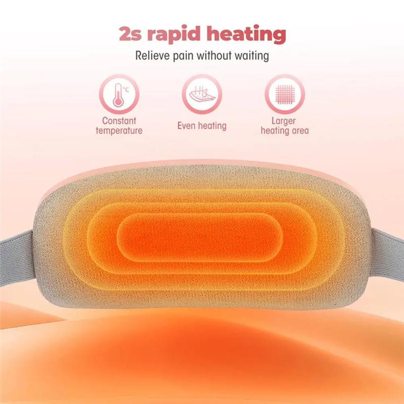LITE-Wearable Heating Pad For Cramps Heated Back Brace Back Warmer Heating Pad 3 Gear Electric Heating Pad Lightweights Back розовый