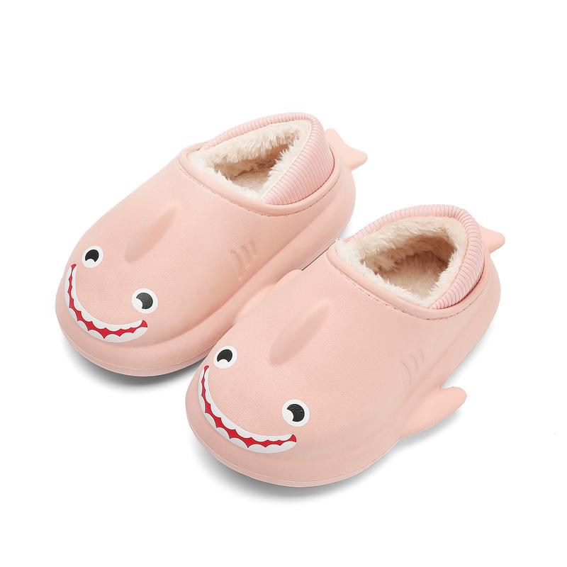 Winter Kinder süße Cartoon dicke Sohlen warme Baumwollschuhe Hausschuhe für zu Hause drinnen und draußen Baumwollpantoffeln 24-35