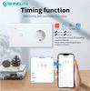1 Gang EU Standard WiFi Smart Switch with WIFI USB Wall Socket, Tuya APP Remote Control Timer Power Outlet