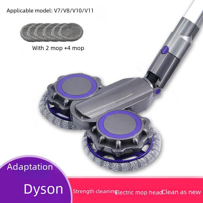 Compatible Electric Mop Head for Dyson V6, V7, V8, V10, V11 - Suction & Wet Mopping All-in-One.