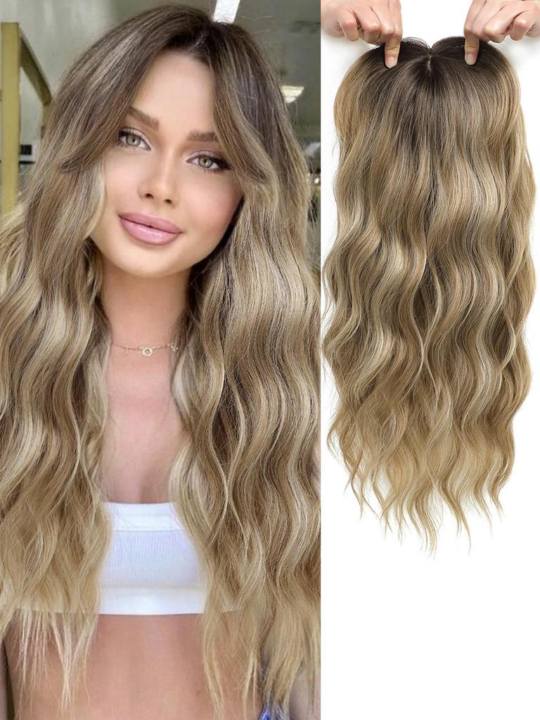 Kostenloser Versand Amerikanischer Stil Ella Beauty Schwarz Gold Farbverlauf Perücke, Lang Gerade mit Haarteil