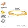 New Gold Plated Cubic Zirconia Bracelet, Chunky Waterproof Openable Bangle, High Quality Stackable Jewelry For Women Gift