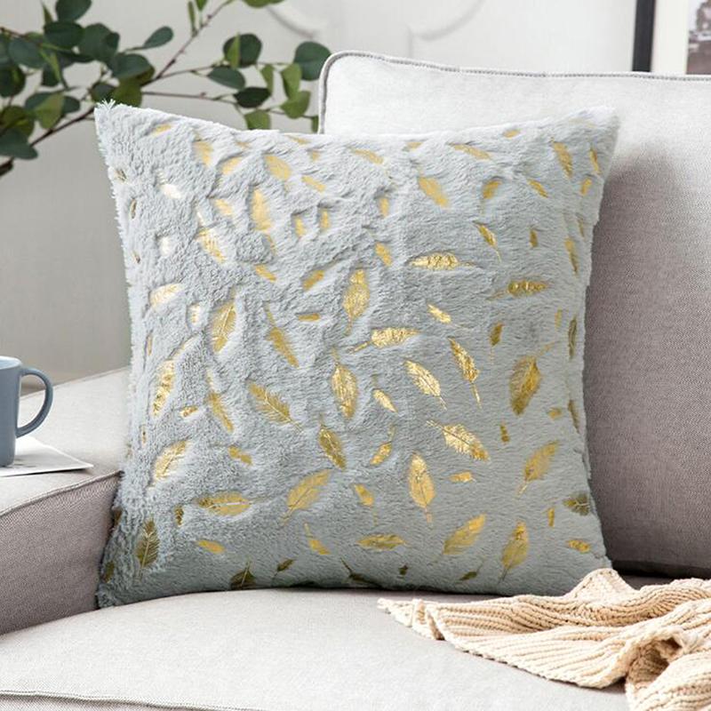 

Новая короткая флисовая наволочка плюшевая наволочка зимняя теплая пушистая наволочка для сна домашняя наволочка для подушки 45*45см светло-серый