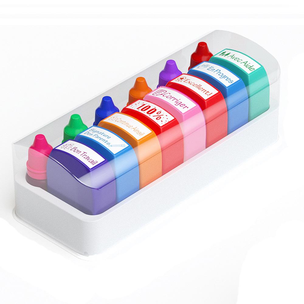 

Набор красочных штампов для учителей немецкого и французского языков - 8 мотивирующих и ободряющих дизайнов для класса и домашнего задания