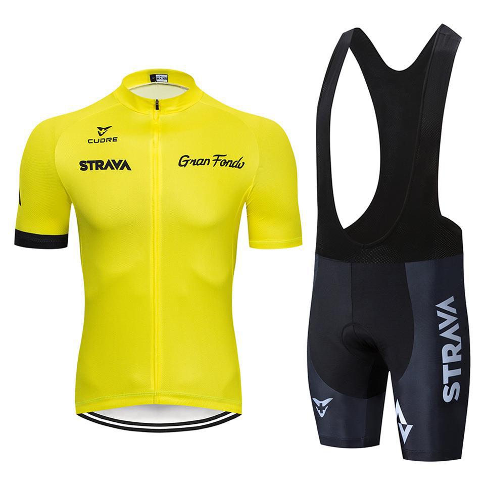 STRAVA Cycling Suit Short Strap, New Cycling Suit, Summer Short-sleeved Strap Set 2026.