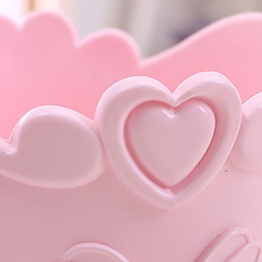 Candy Color Carved Pen Case Large-capacity Makeup Storage Creative Stationery Container Student