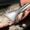 Fischschuppenentferner-Werkzeug aus Edelstahl zum einfachen Entfernen von Schuppen Fischschuppen-Zubehör für Küchen und Fischmärkte