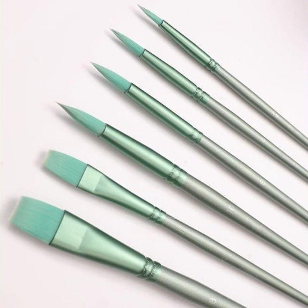 4/6pcs Professional Painting Brush Set Different Shape Art Paint Brushes  Student