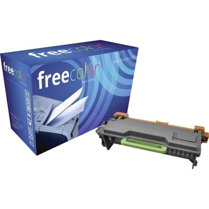 Toner - freecolor - TN3480 - Noir - 8000 pages - Compatible avec Brother