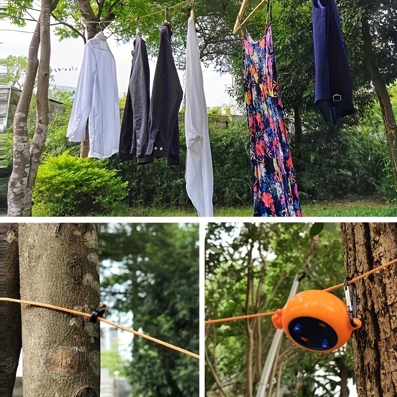 Portable Clothesline For Outdoor Travel, Adjustable 7.92m Camping Clothesline, Outdoor Travel, Tishing, Camping Washing And Dryi