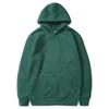 Unisex Fleece-Lined Thick Hooded Jacket - Solid Color, Trendy Autumn/Winter Style, Custom Logo Printing