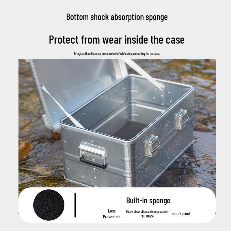 Large Multi-functional Aluminum Storage Box for Outdoor Camping & Vehicle Use