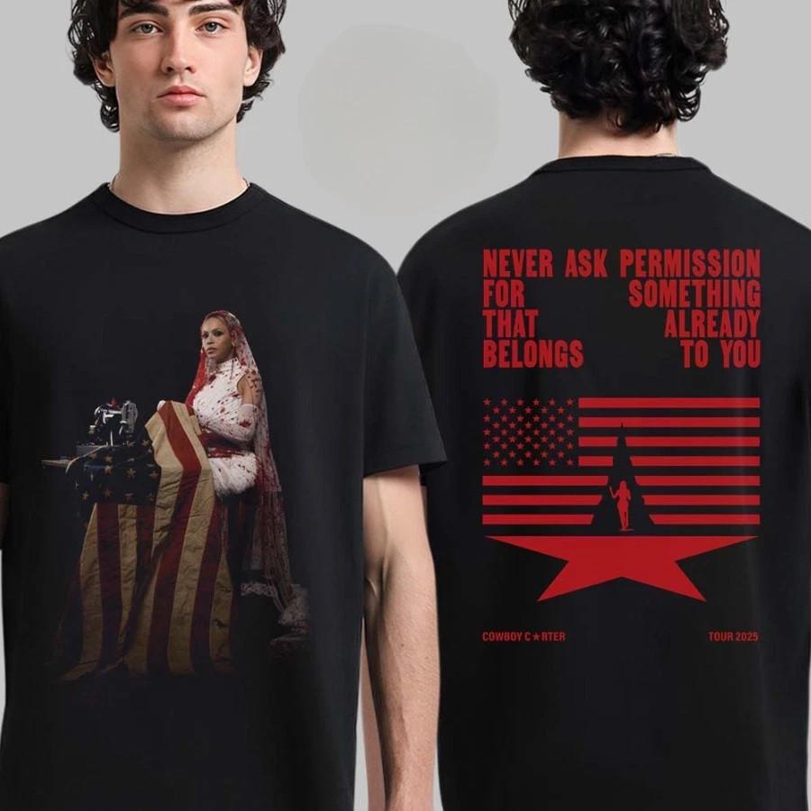 

HOT Beyonce Merch Cowboy Carter Tour 2025 Reclamation T-shirt S-5XL Unisex T-Shirt S