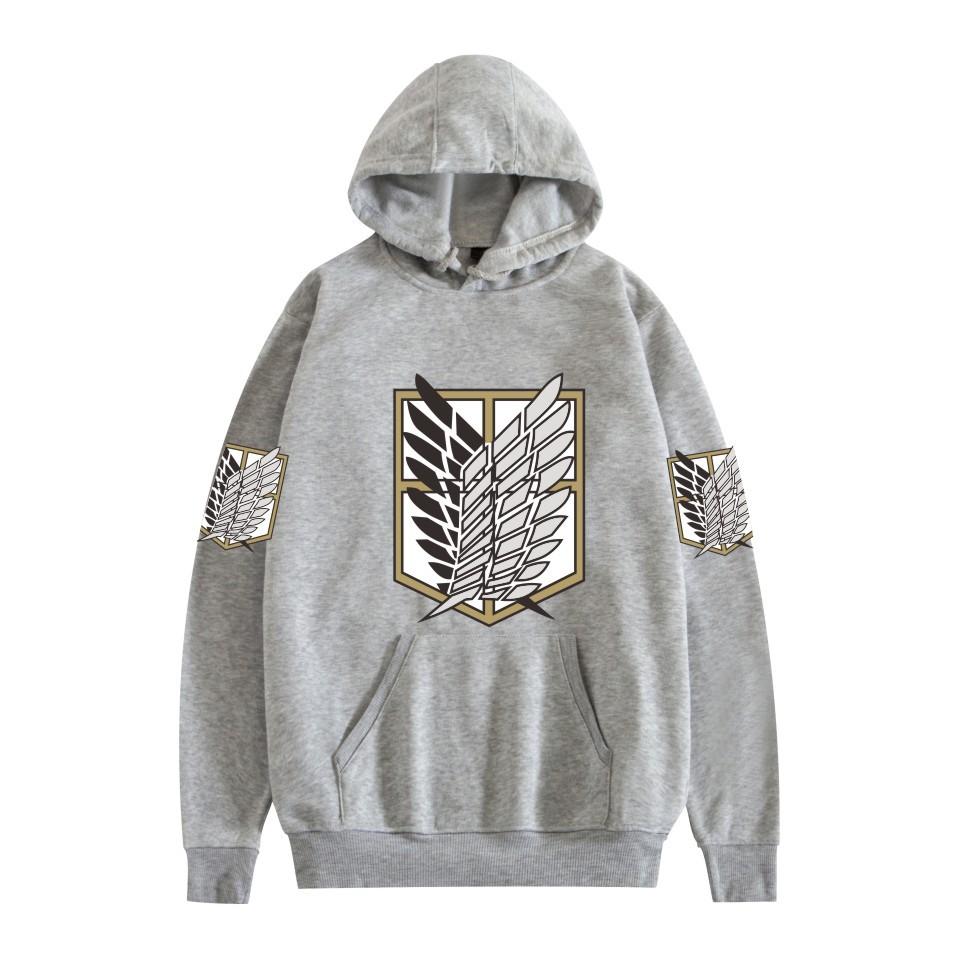 Attack On Titan: Wings of Freedom Eren Yeager Hoodies Autumn Winter Fleece Streetwear Tops