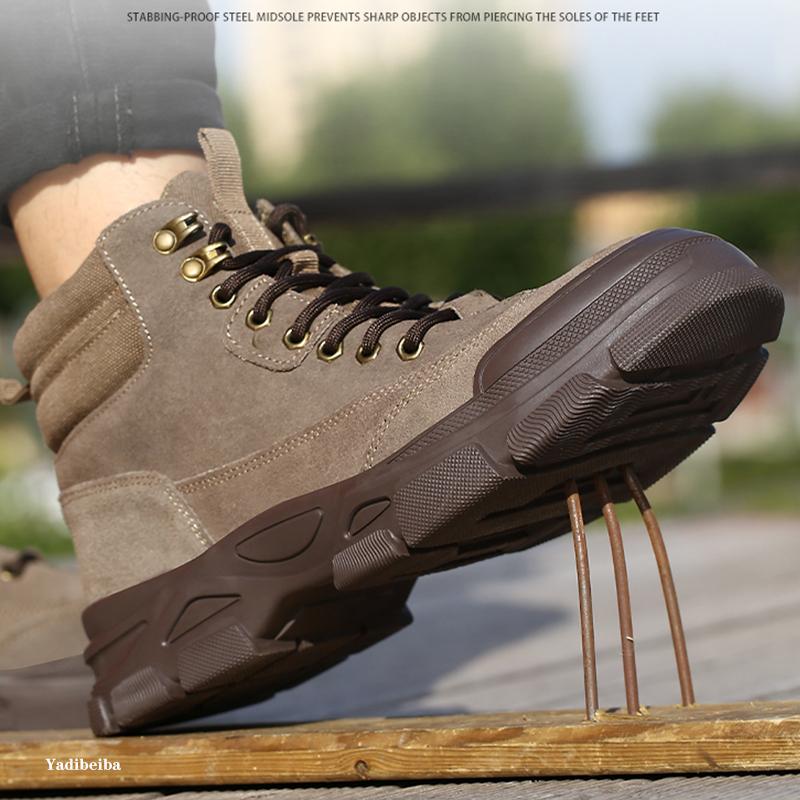 Winter Safety Boots Men Work Shoes With Steel Toe Work Boots Men Puncture-Proof Safety Shoes Male Welder Indestructible Boots
