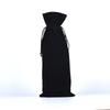 Soft Velvet Fabric Wine Bottle Gift Bag Drawstring Closure Reusable Design Drawstring Wine Bag Premium Texture Velvet Wine Pouch