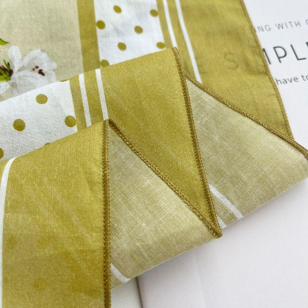 Thin Cashew Nut Print Silk Scarf Breathable Square Handkerchief  Clothing Accessories