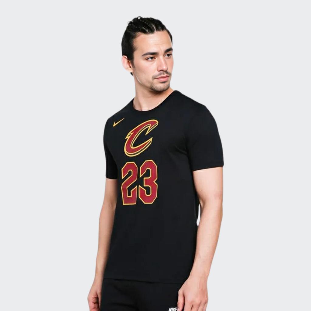 Nike LeBron James Cavaliers Statement Edition Fan T-Shirt Men Tops Black 870767-015
