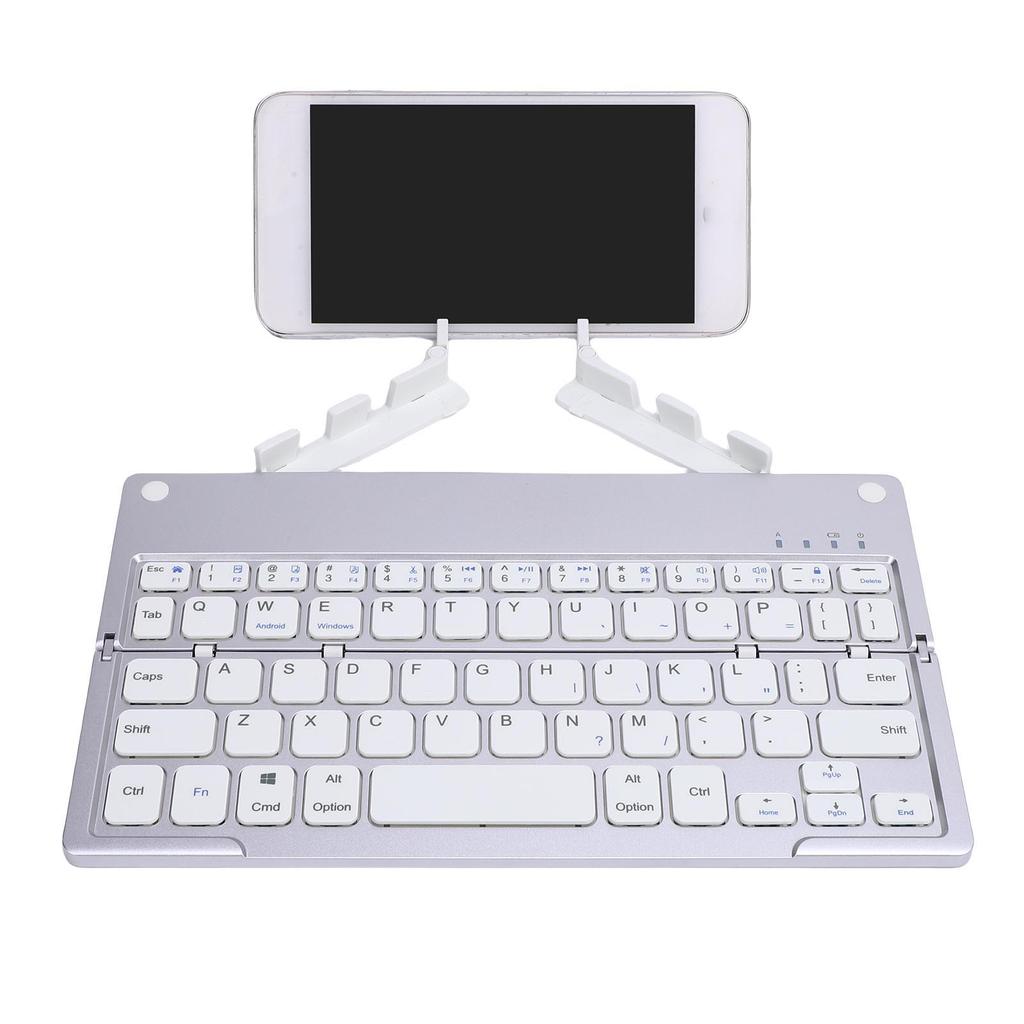 Foldable Keyboard with Phone Stand Small Quiet Folding Portable Lightweight Re Able for Travel Tablet