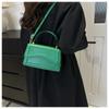 Bolso de mano de piel sintética de alta calidad, bolso de mujer, bolso cruzado de color liso, bolso de mano pequeño para mujer y niña