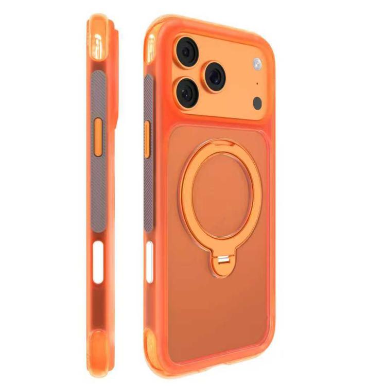 ArtShield Series Magnetic Holder Phone Case For iPhone 18 Pro /17 Pro, 360° Rotate Stand Airbag Shockproof Cover