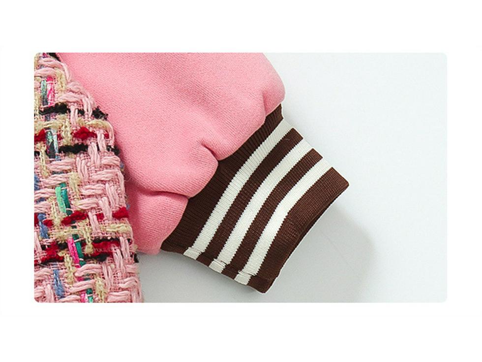 2025 Trendy Spring/Autumn Girls' Baseball Jacket - Stylish Fragrance Inspired Cool Outfit for Baby Girls