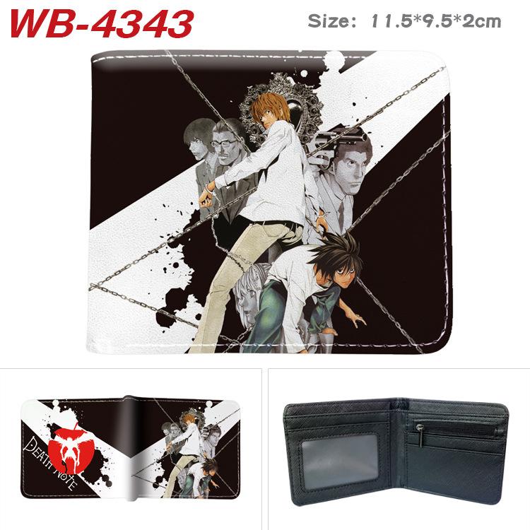Death Note Geldbörse Anime Vollfarbdruck Kurz Faltbar Kartenhalter Unisex Münzbörse 1 Stück