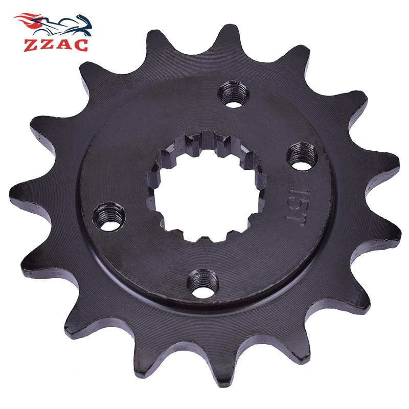 Motorcycle Front Sprocket 520-15T For Kawasaki BJ Estrella 250 GPZ400 GPX400 ZR400 ZXR400 ZX-4 Parts Accessories