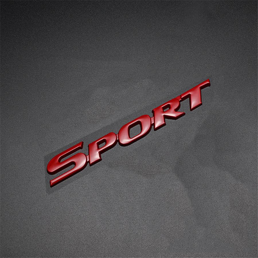 1x Metal Red Sport Racing Car Trunk Tailgate Sticker Decal 165mmx23mm Universal