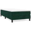 Maison Exclusive - Sommier à lattes de lit et matelas Vert foncé 120x200cm Velours