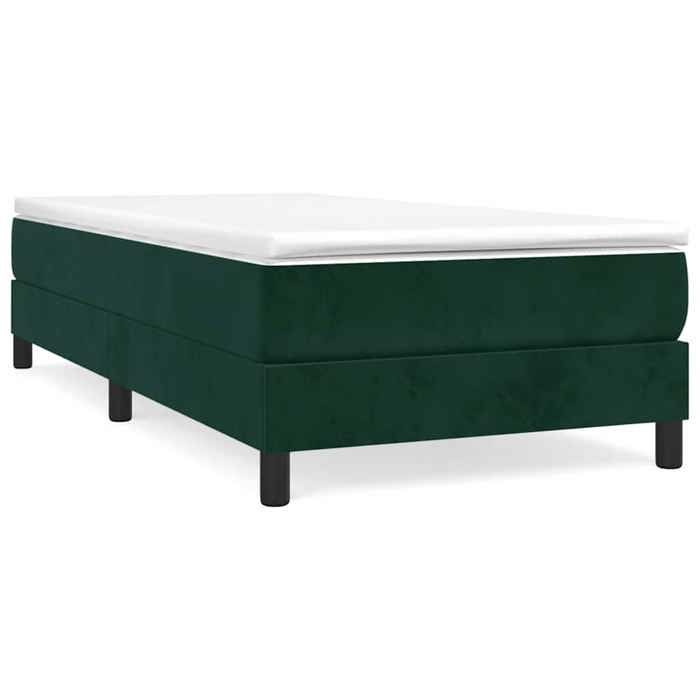 Maison Exclusive - Sommier à lattes de lit et matelas Vert foncé 120x200cm Velours
