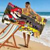 Super Mario Print Beach Towel, Large Soft Quick Dry Towel for Beach Camping Swimming