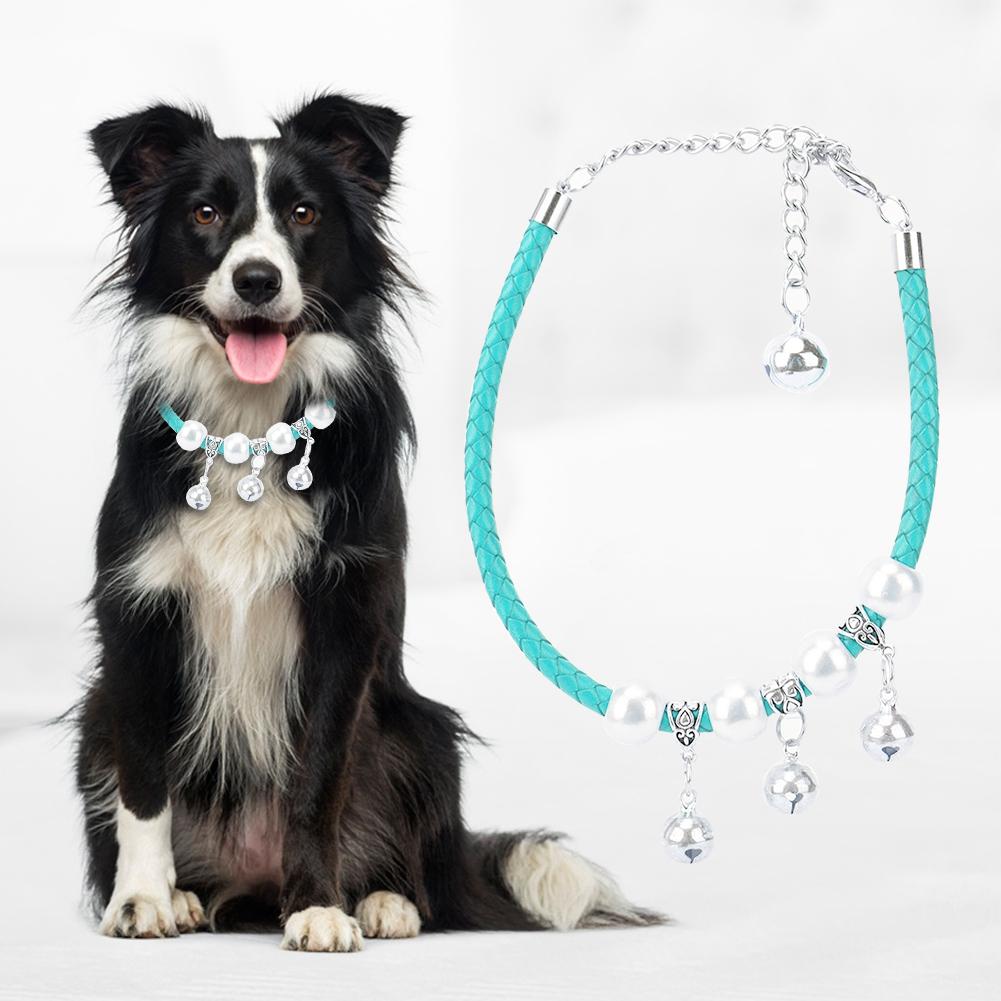 Quality Pet Adjustable Cute Necklace Collars with Bell for Most of Dog Cat Supply
