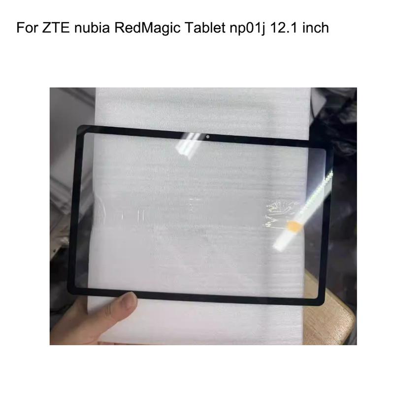 

12.1 For ZTE nubia RedMagic Tablet np01j front LCD Glass Lens touchscreen Touch screen Panel Screen Glass without flex Black With OCA