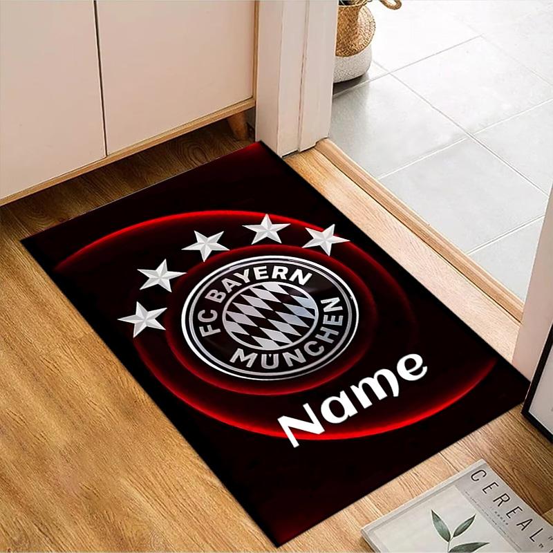 Custom Name Bayern Munich Dreamscape Rug Game Carpet, Floor Mat for Bedroom Living Room Entryway Rug, Home Decor Idea Gift for Christmas birthday