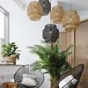 Pendant Light Chandelier Kitchen Lamp Rustic Hanging Bar Modern Design Ceiling Light E27 Hand Weaved for Decor Teahouse