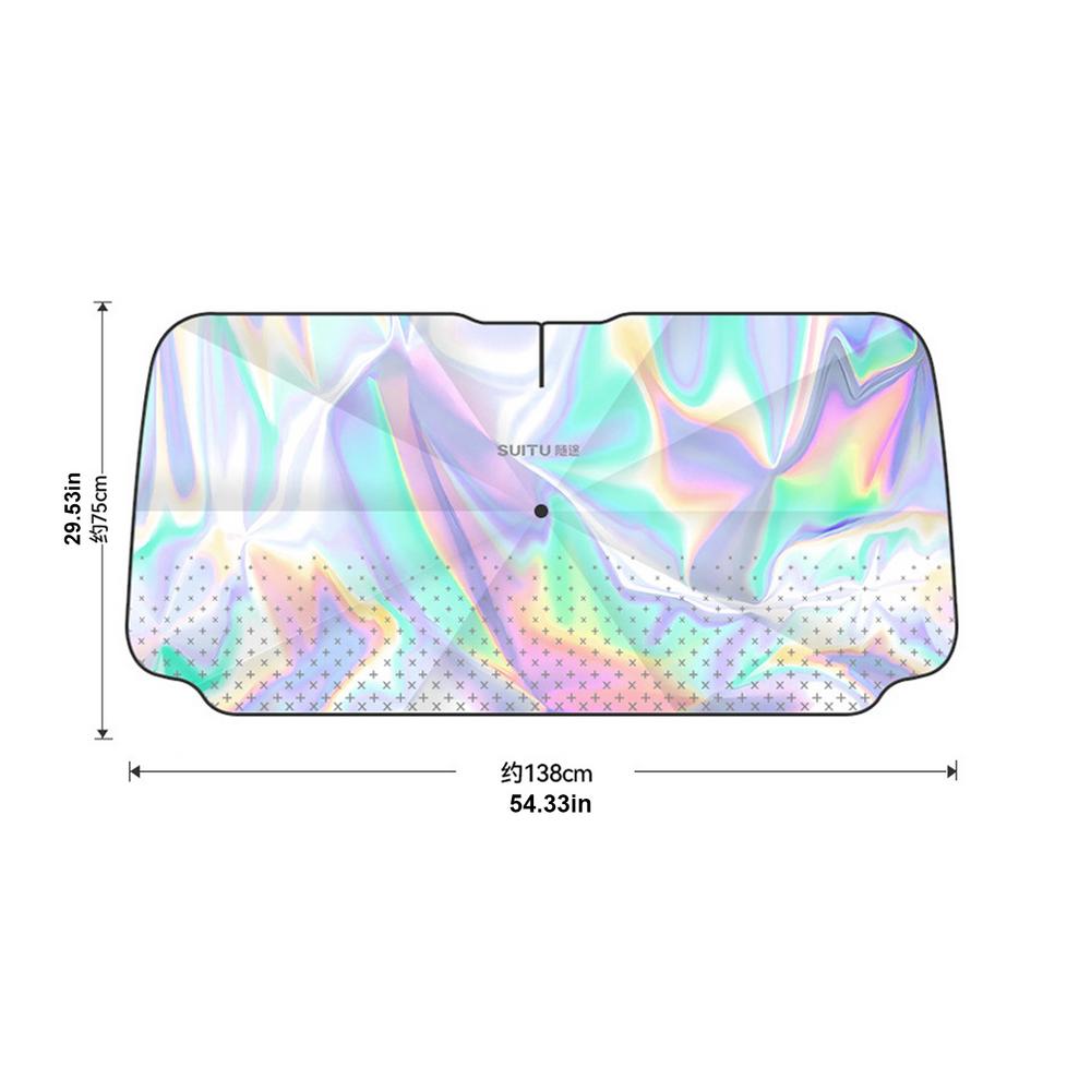 Foldable Sunshade For Car Windshield Front Windshield Sun Shade For Cars SUVs RVs Reflective Sunshade For Windshield Keep Car