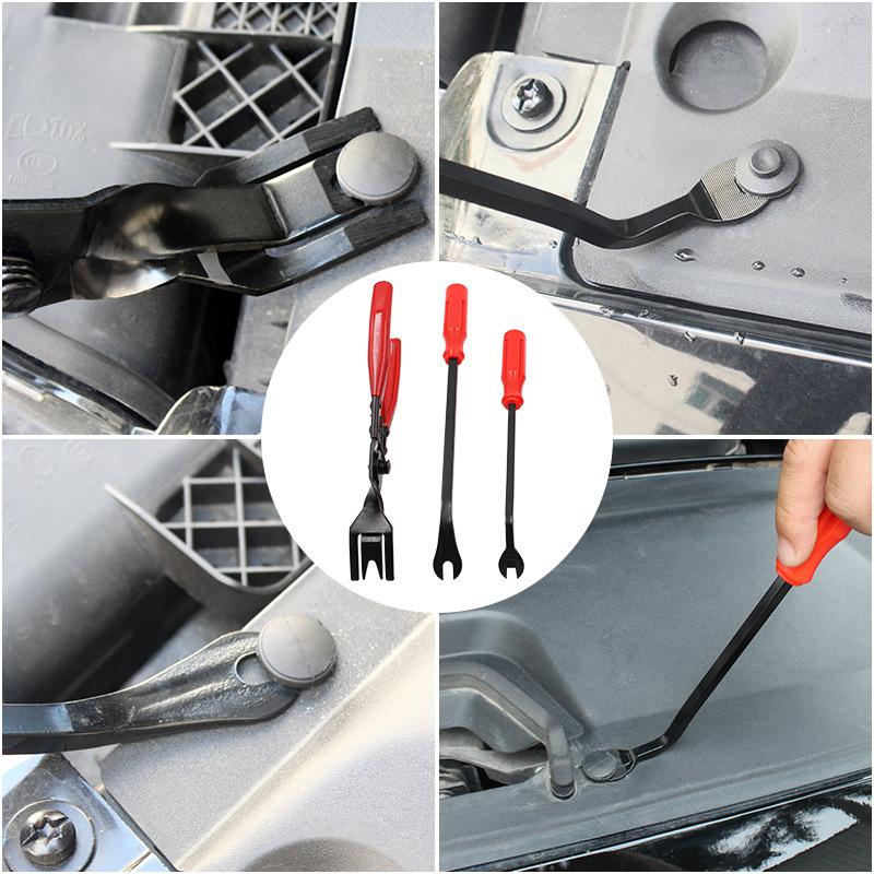 3Pcs New Auto Trim Removal Pry Tools Car Door Panel Dashboard Repair Kit Car Clip Pliers Set Fastener Removal Tool