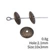 Small Hole Alloy Spacer Beads Multi Pattern Antique Metal Loose Beads For DIY Jewelry Bracelet Making For