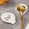 1Pcs Multipurpose Ceramic Spoon Rest Pad White Spoon Holder Spoon Holder Kitchen Utensils Tableware Spoon Holder Spoon