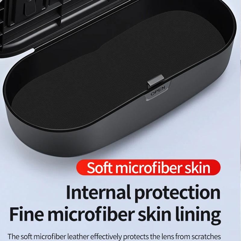 Auto-Brillenbox Tragbarer Auto-Sonnenbrillenhalter Halter für Autofahrer-Brillen Brillenetui Sonnenblende Multifunktionale Aufbewahrungsbox