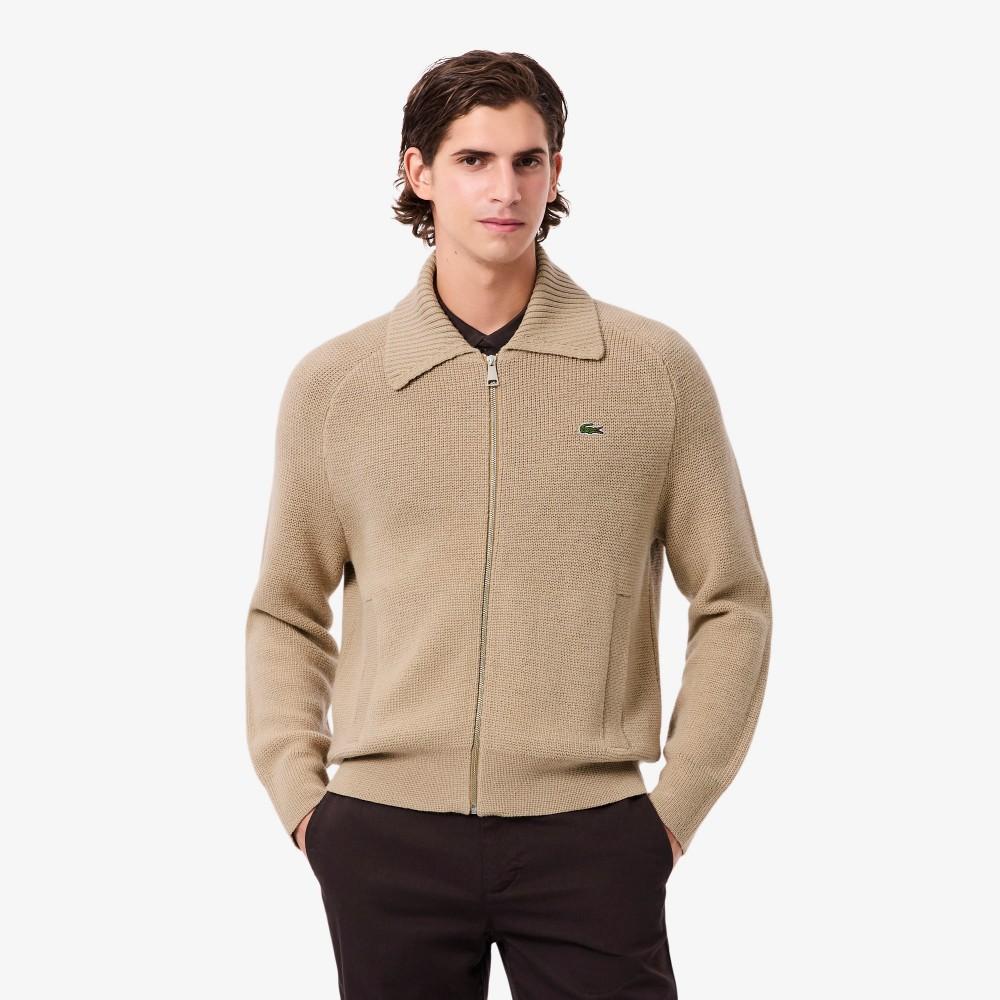 [Lacoste] Men s Full-Zip Knit Collar Jacket AH5203-55N02S 3